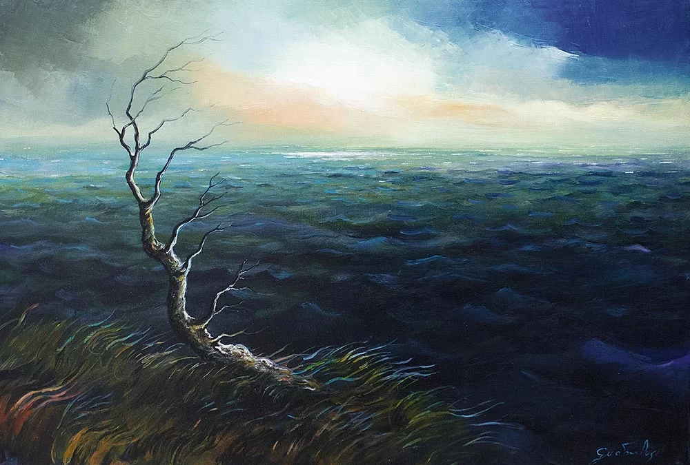 290 - ALTA MAREA - 60x40 cm - olio su tela - 2013